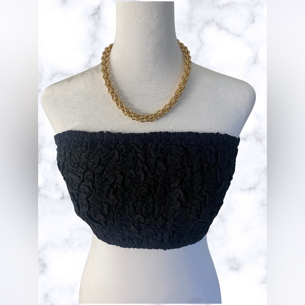 Black Bandeau Top